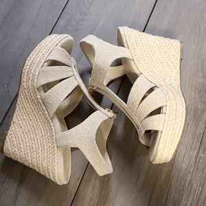 Michael Kors Berkeley Espadrille Wedge Sandals SZ6